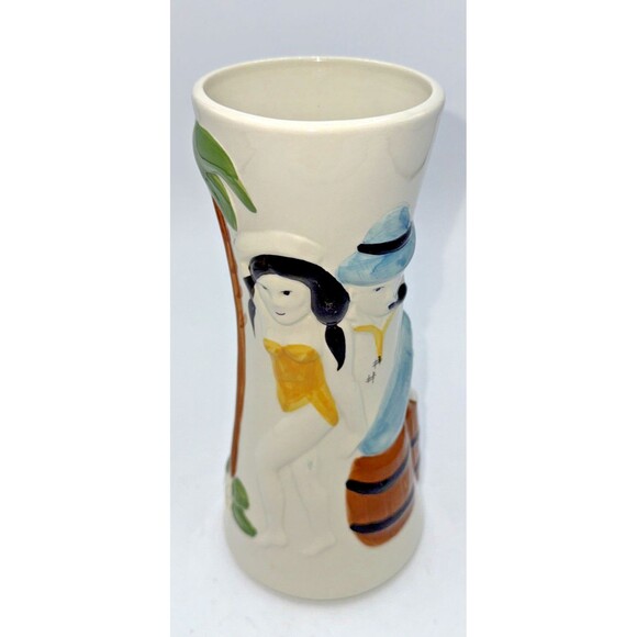 Vintage Sail With Harvey's Hula Girl Tiki Bar Mug/Cup/Vase Lake Tahoe 8.5” - Picture 13 of 13